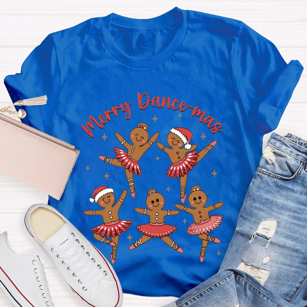 Merry Dancemas Christmas And Dancing Christmas Bear Dance Teacher T-shirt