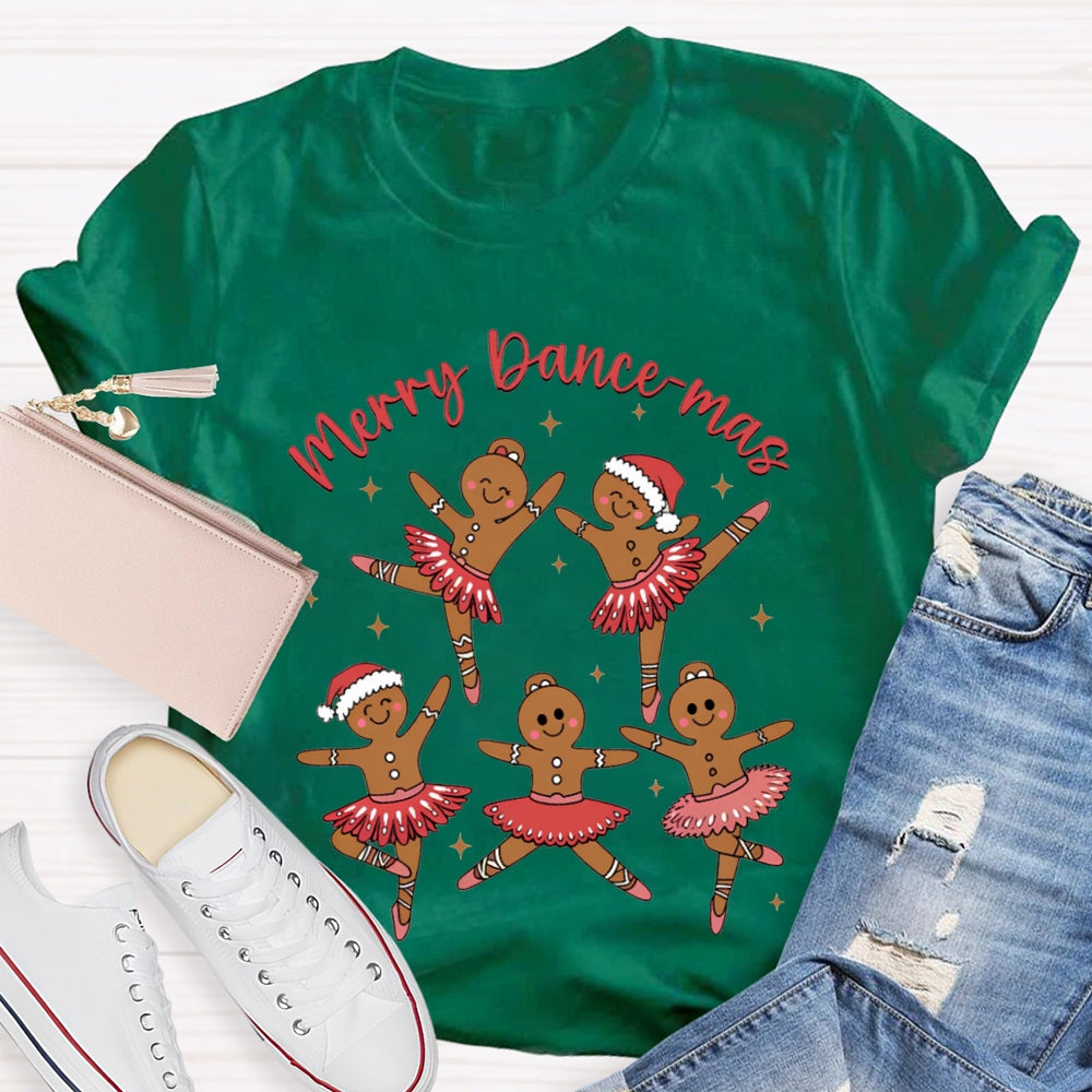 Merry Dancemas Christmas And Dancing Christmas Bear Dance Teacher T-shirt