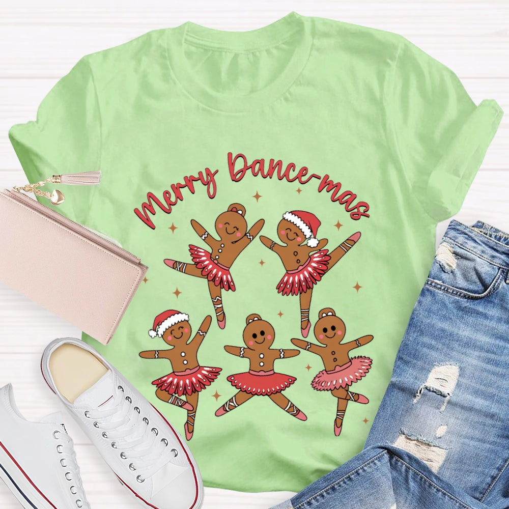 Merry Dancemas Christmas And Dancing Christmas Bear Dance Teacher T-shirt