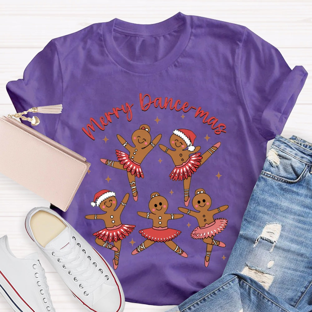 Merry Dancemas Christmas And Dancing Christmas Bear Dance Teacher T-shirt