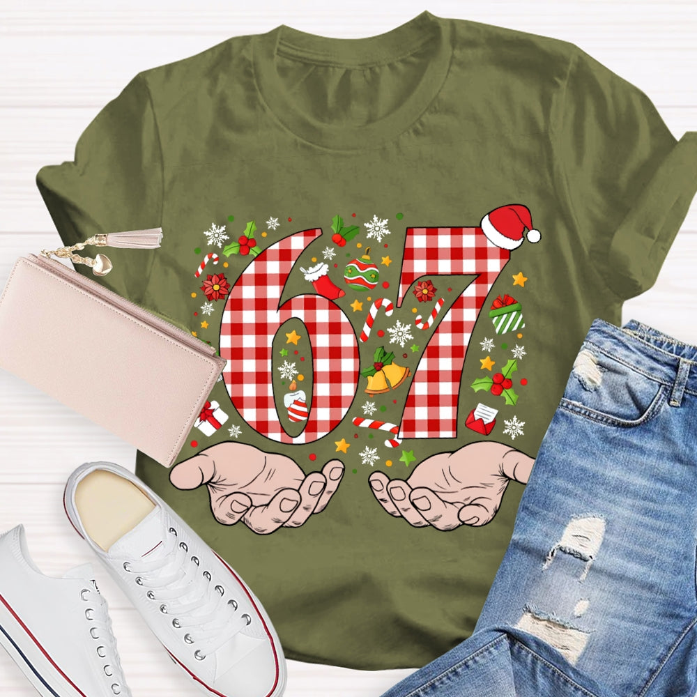 From Six To Seven Santa Hat Snowflakes And Candy Christmas Vibes T-shirt