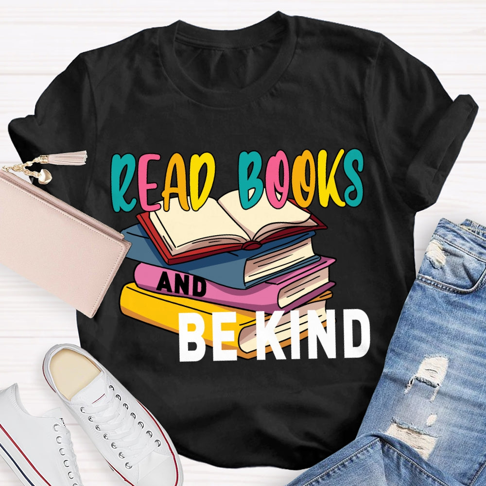 Read Books And Be Kind Coloring Books T-shirt