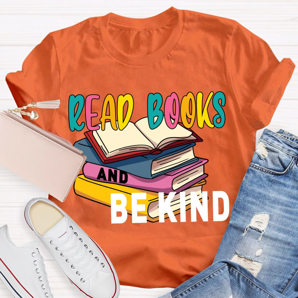Read Books And Be Kind Coloring Books T-shirt