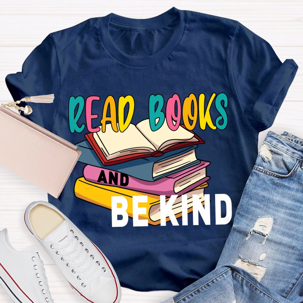 Read Books And Be Kind Coloring Books T-shirt