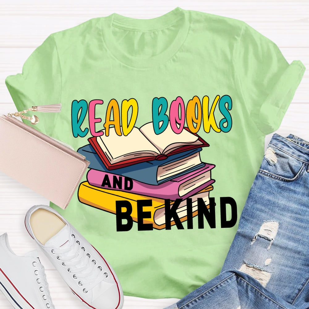 Read Books And Be Kind Coloring Books T-shirt