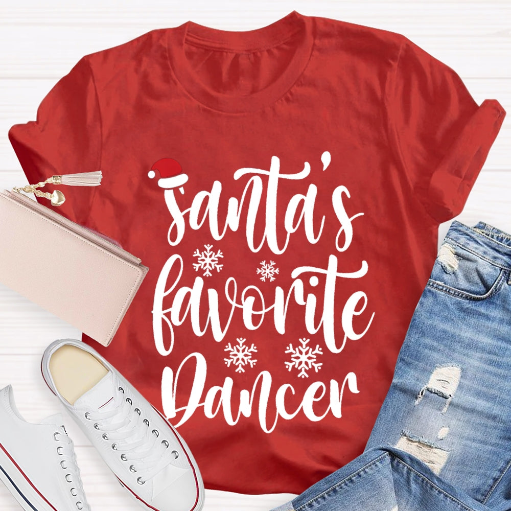Santa's Favorite Dancer T-shirt