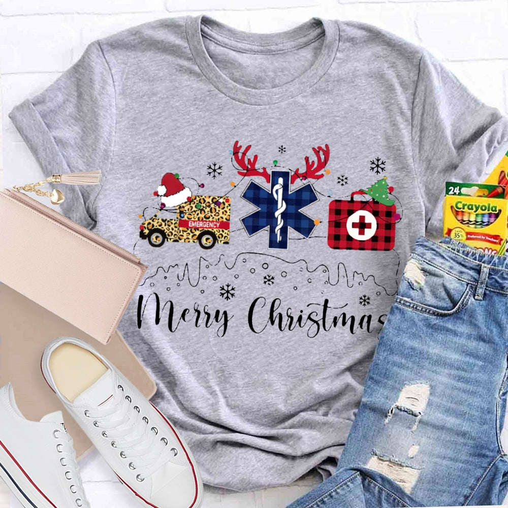 Merry Christmas School Nurse Christmas Vibes T-shirt