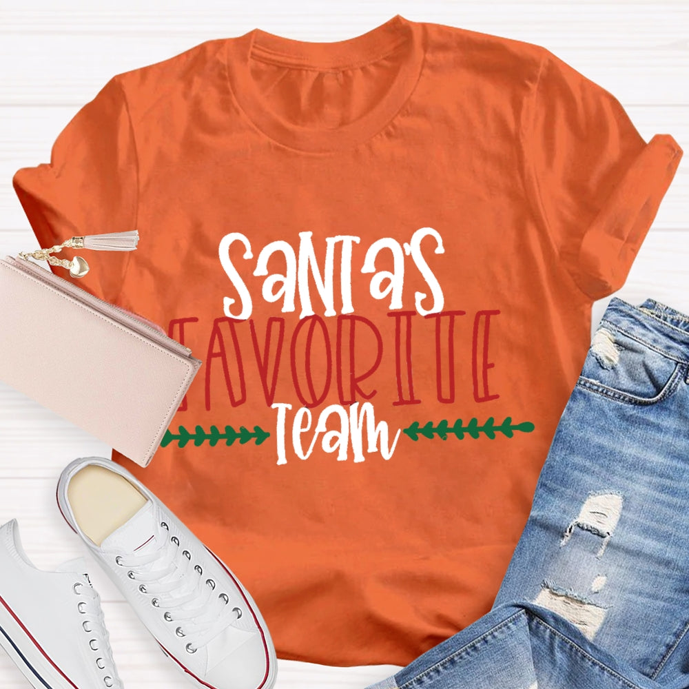 Santa'S Favorite Team T-Shirt