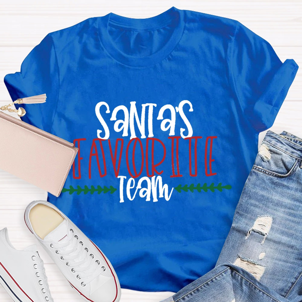 Santa'S Favorite Team T-Shirt