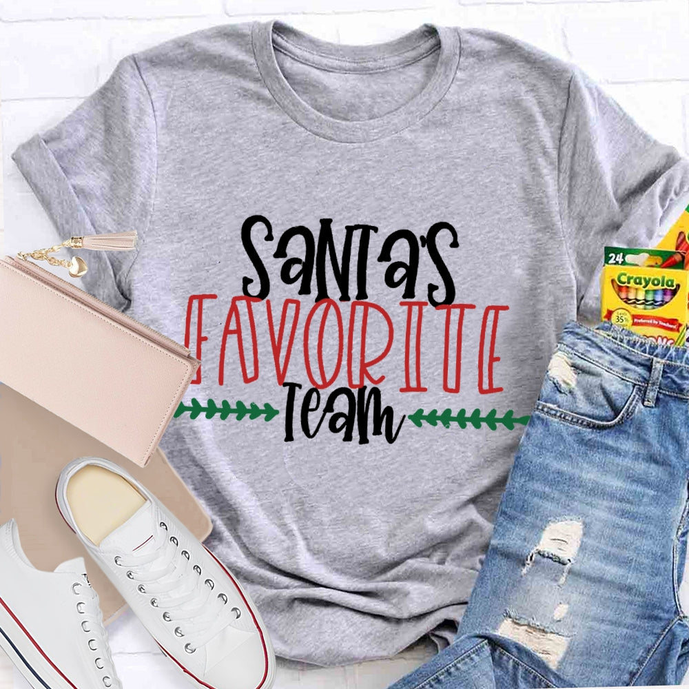 Santa'S Favorite Team T-Shirt
