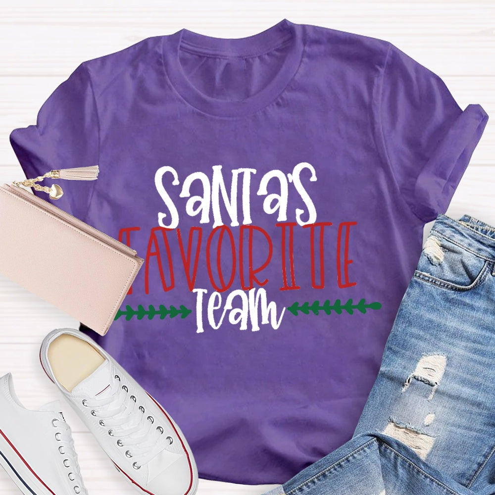 Santa'S Favorite Team T-Shirt