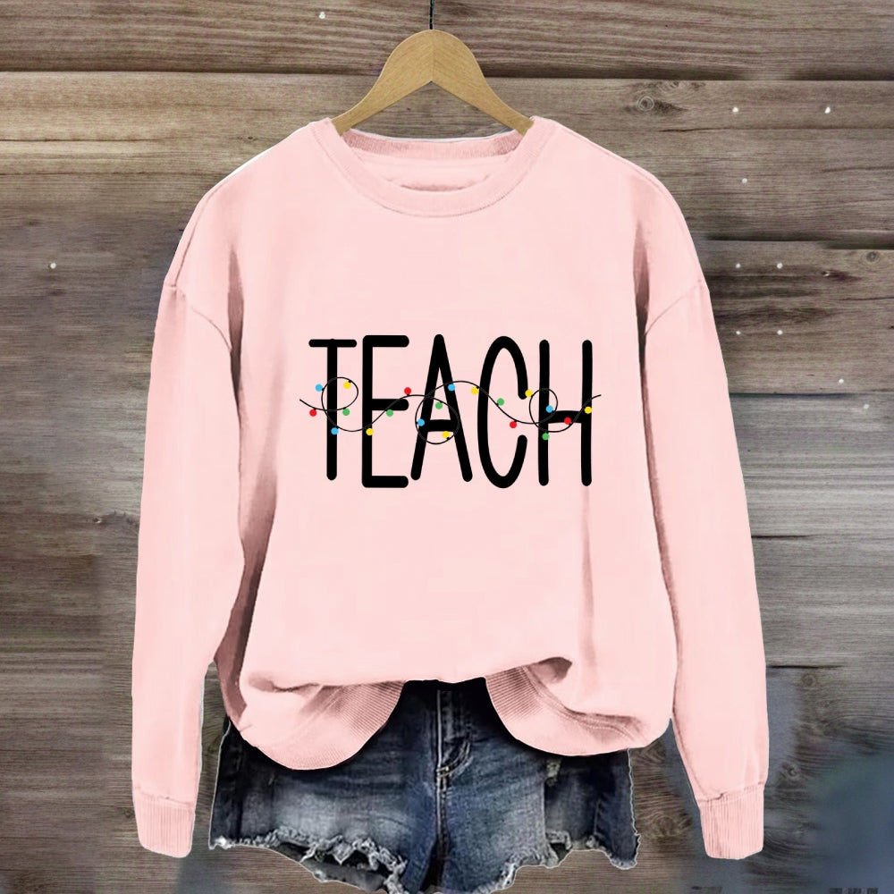 Christmas Light Teach Sweatshirt