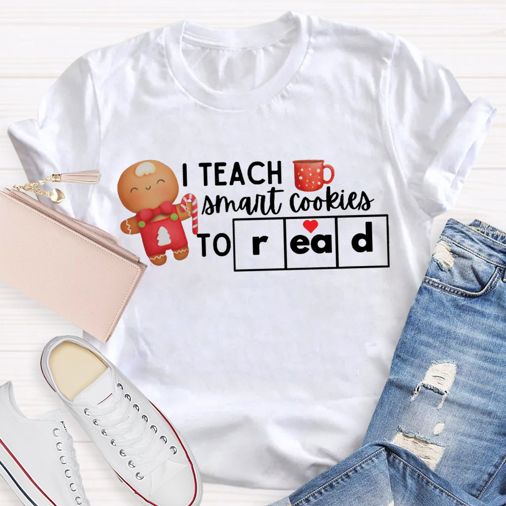 I Teach Smart Cookies To Read Christmas T-shirt