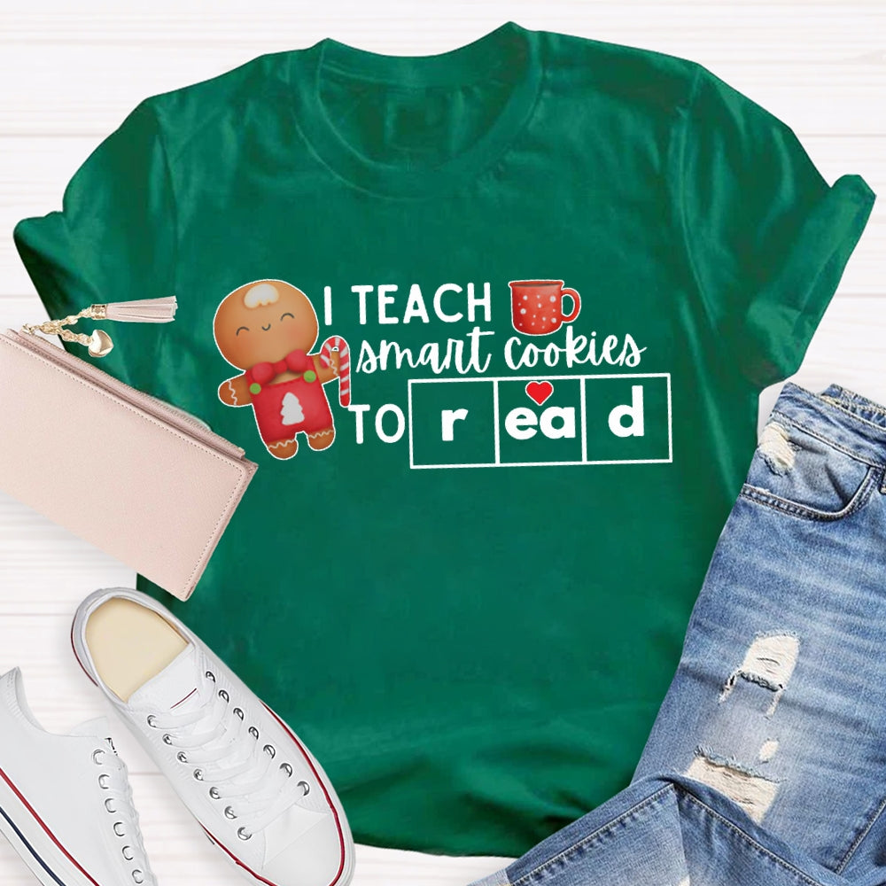 I Teach Smart Cookies To Read Christmas T-shirt