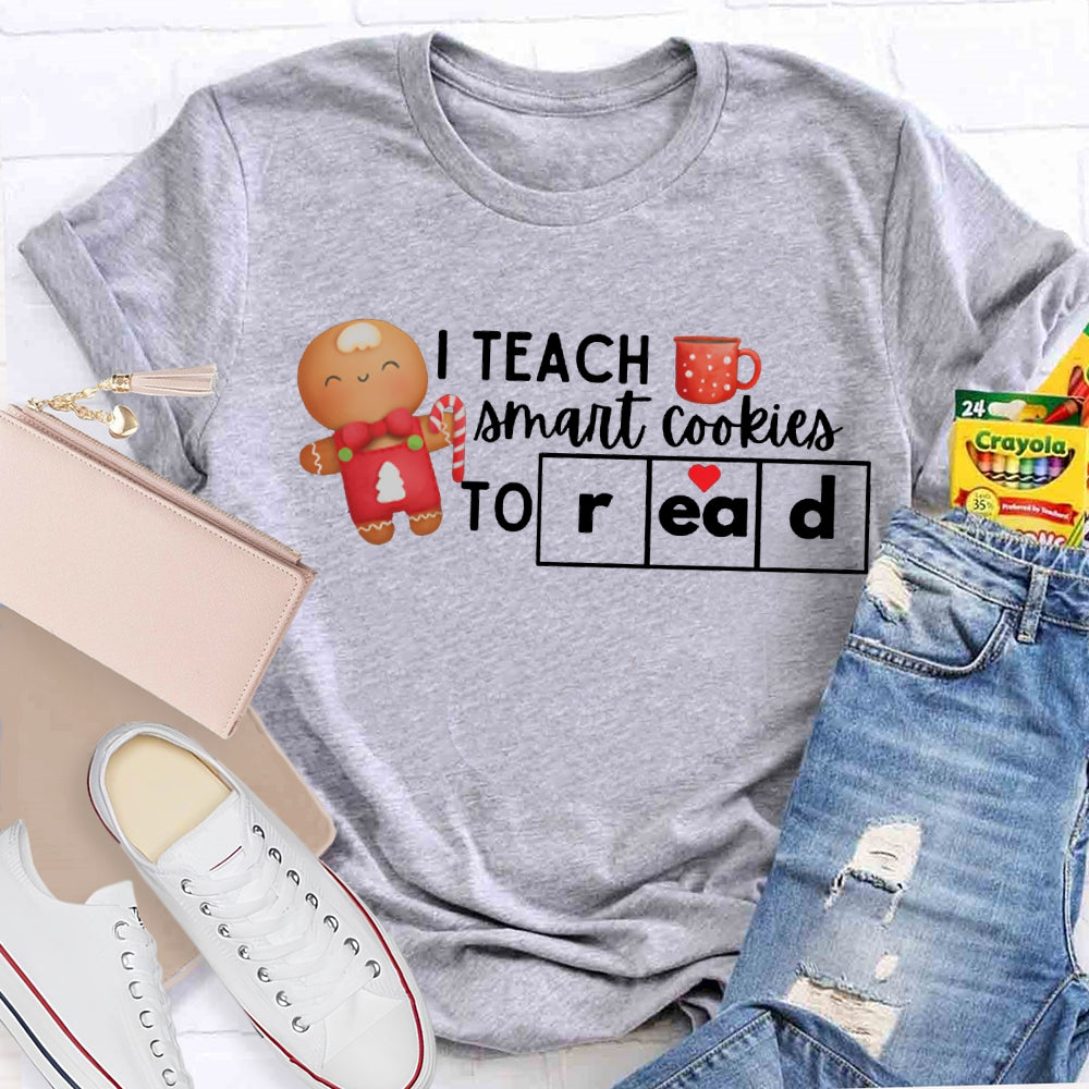 I Teach Smart Cookies To Read Christmas T-shirt