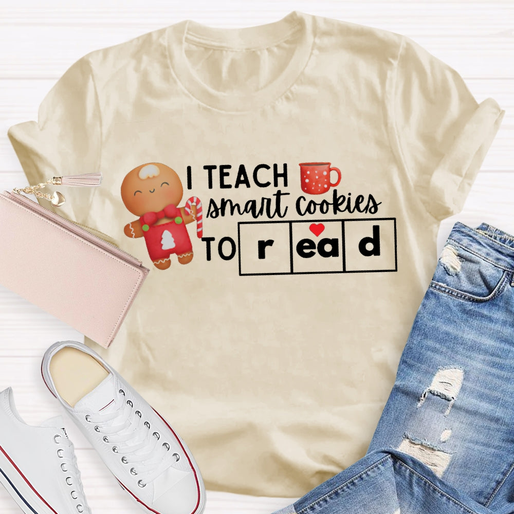 I Teach Smart Cookies To Read Christmas T-shirt