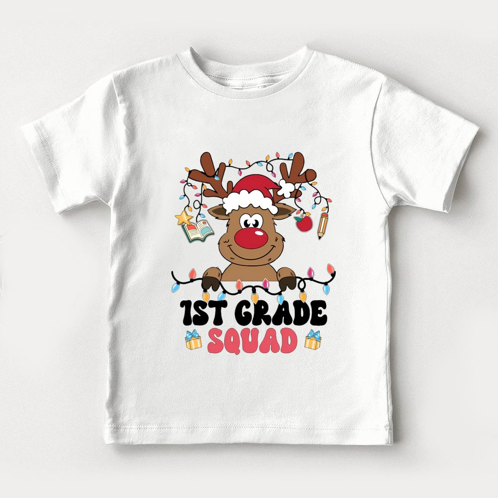 Personalized Grade Christmas Squad Toddler T-Shirts
