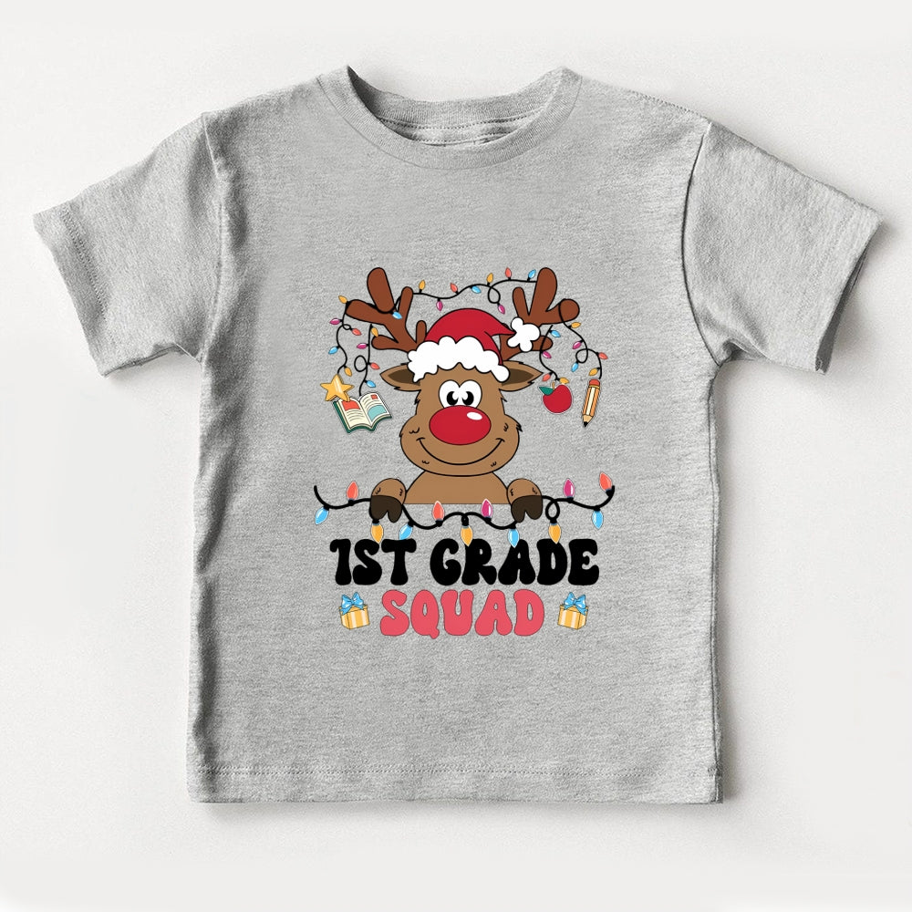 Personalized Grade Christmas Squad Toddler T-Shirts