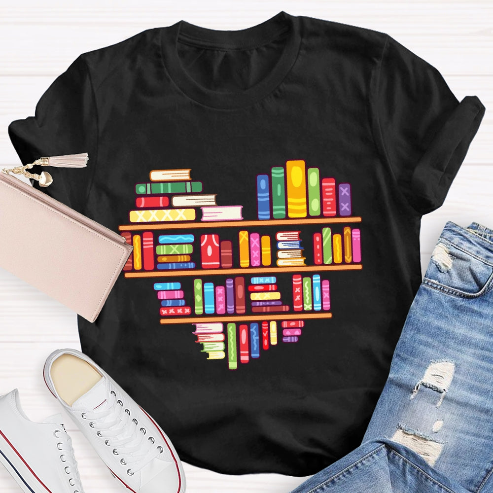 Books Lover Valentine Day T-Shirt