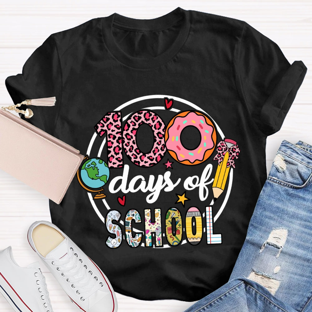 100 Days Of School Donuts T-Shirt