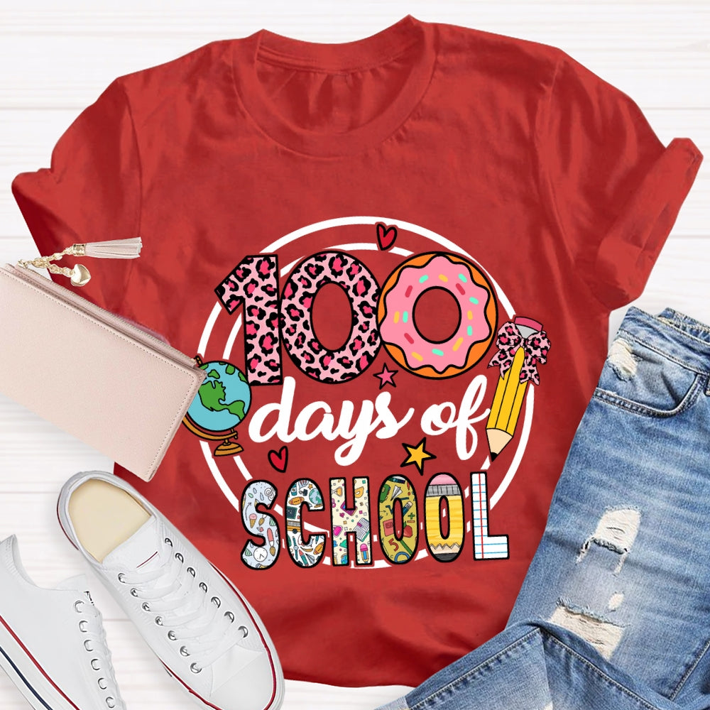 100 Days Of School Donuts T-Shirt
