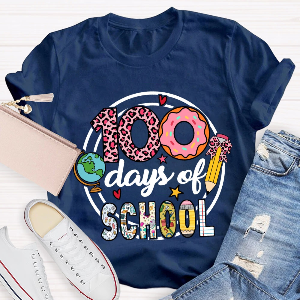 100 Days Of School Donuts T-Shirt