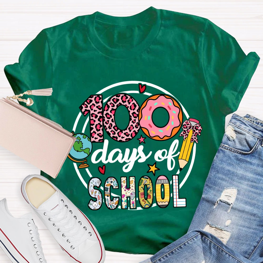 100 Days Of School Donuts T-Shirt