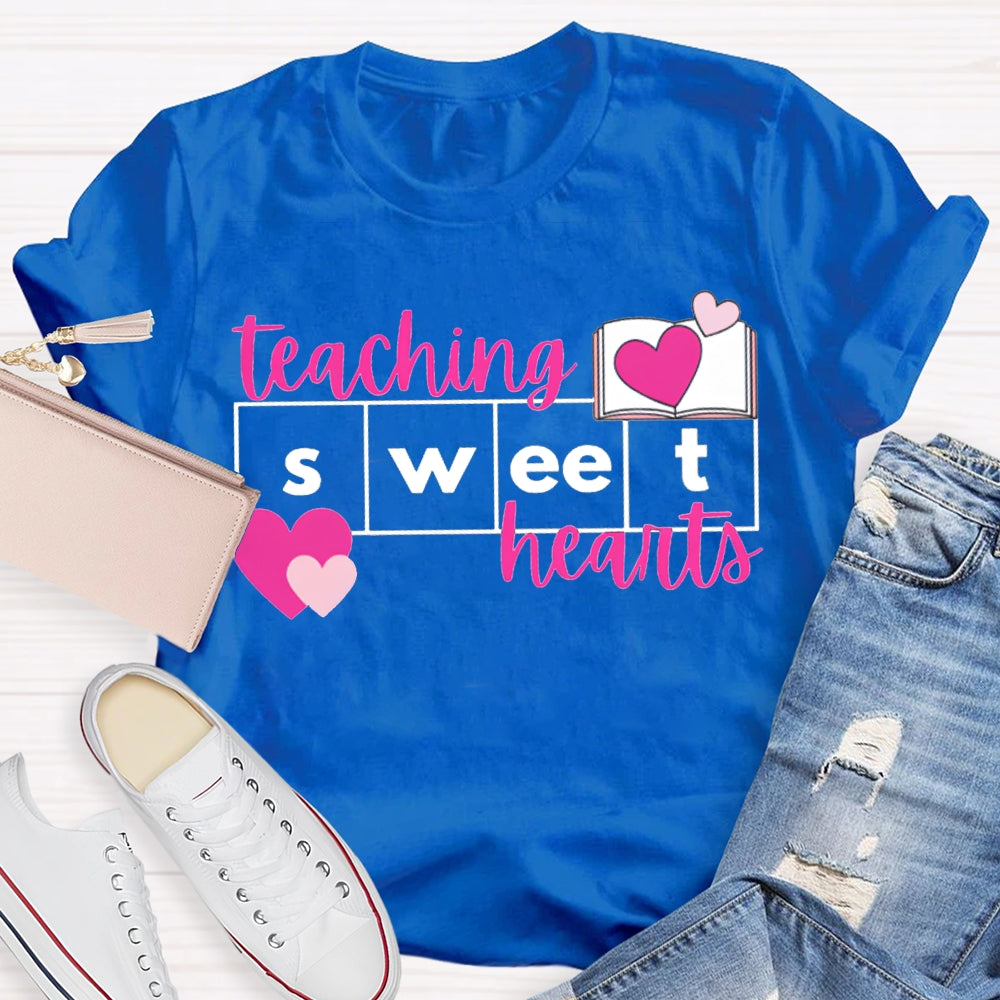 Teaching Sweet Hearts Pink Hearts T-shirt