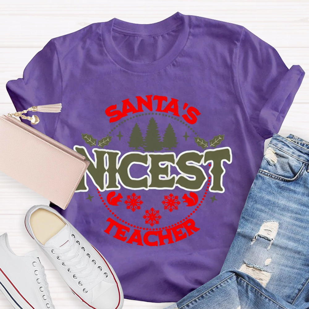 Santa'S Best Teacher T-shirt