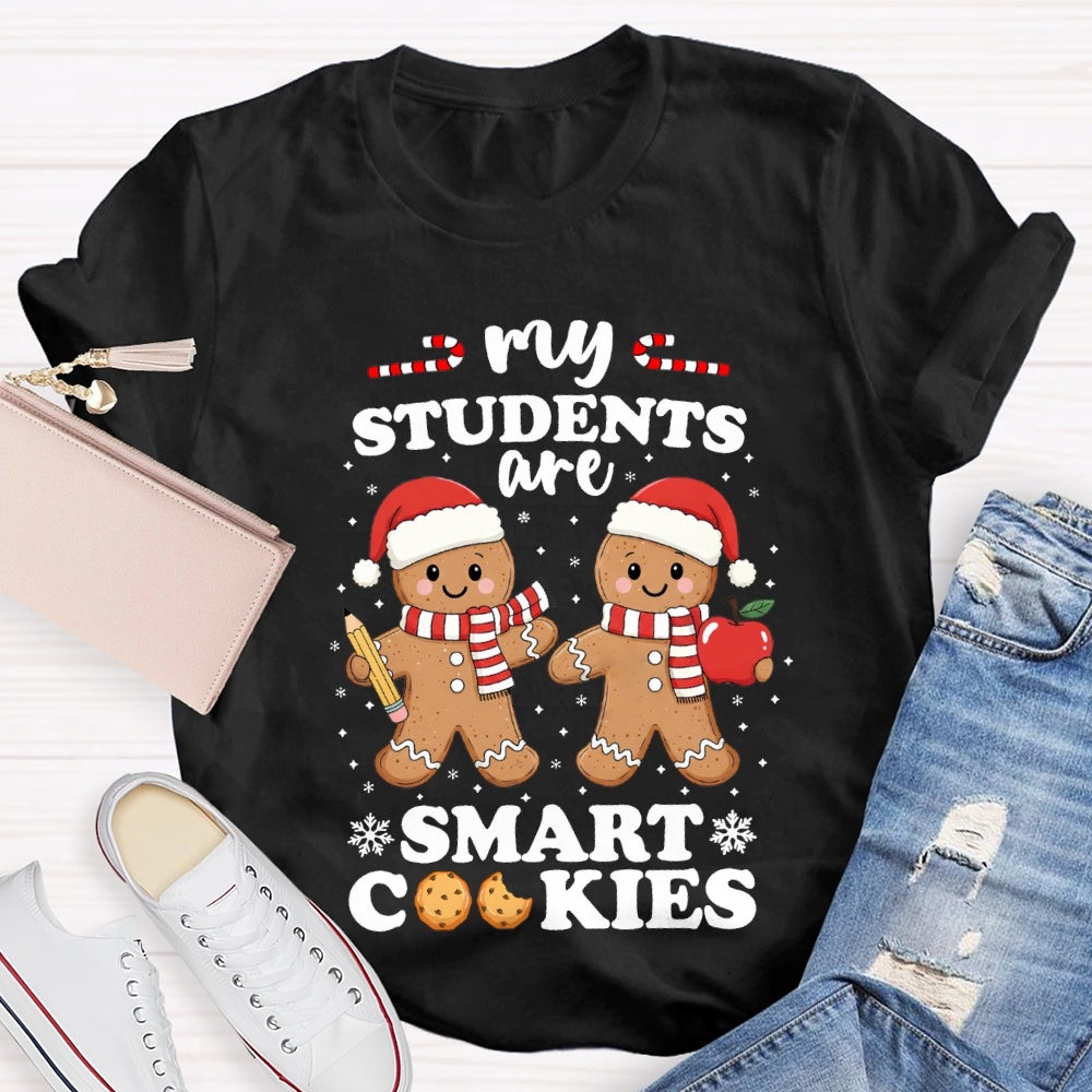 My Students Are Smart Cookies Snowflake Christmas T-shirt