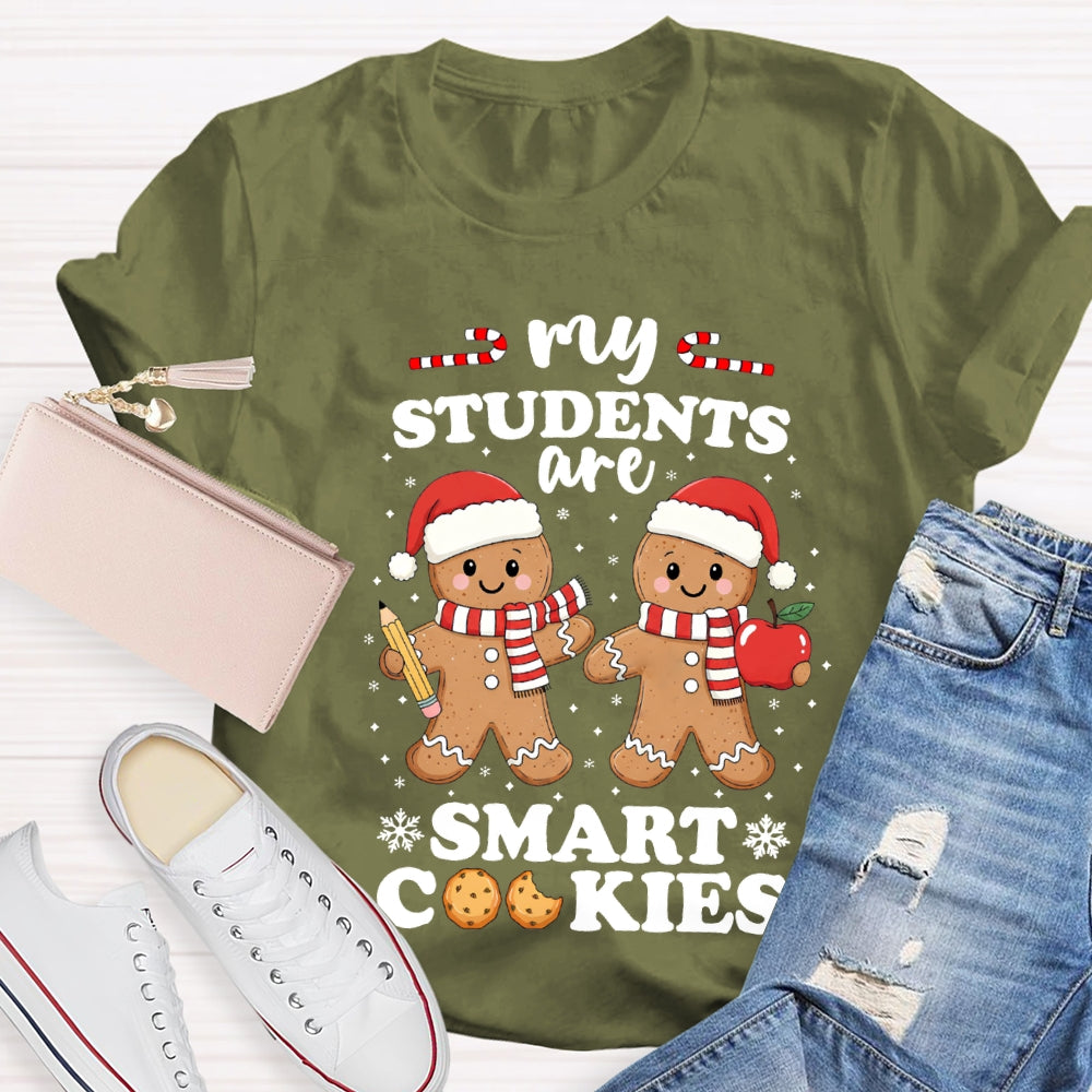 My Students Are Smart Cookies Snowflake Christmas T-shirt