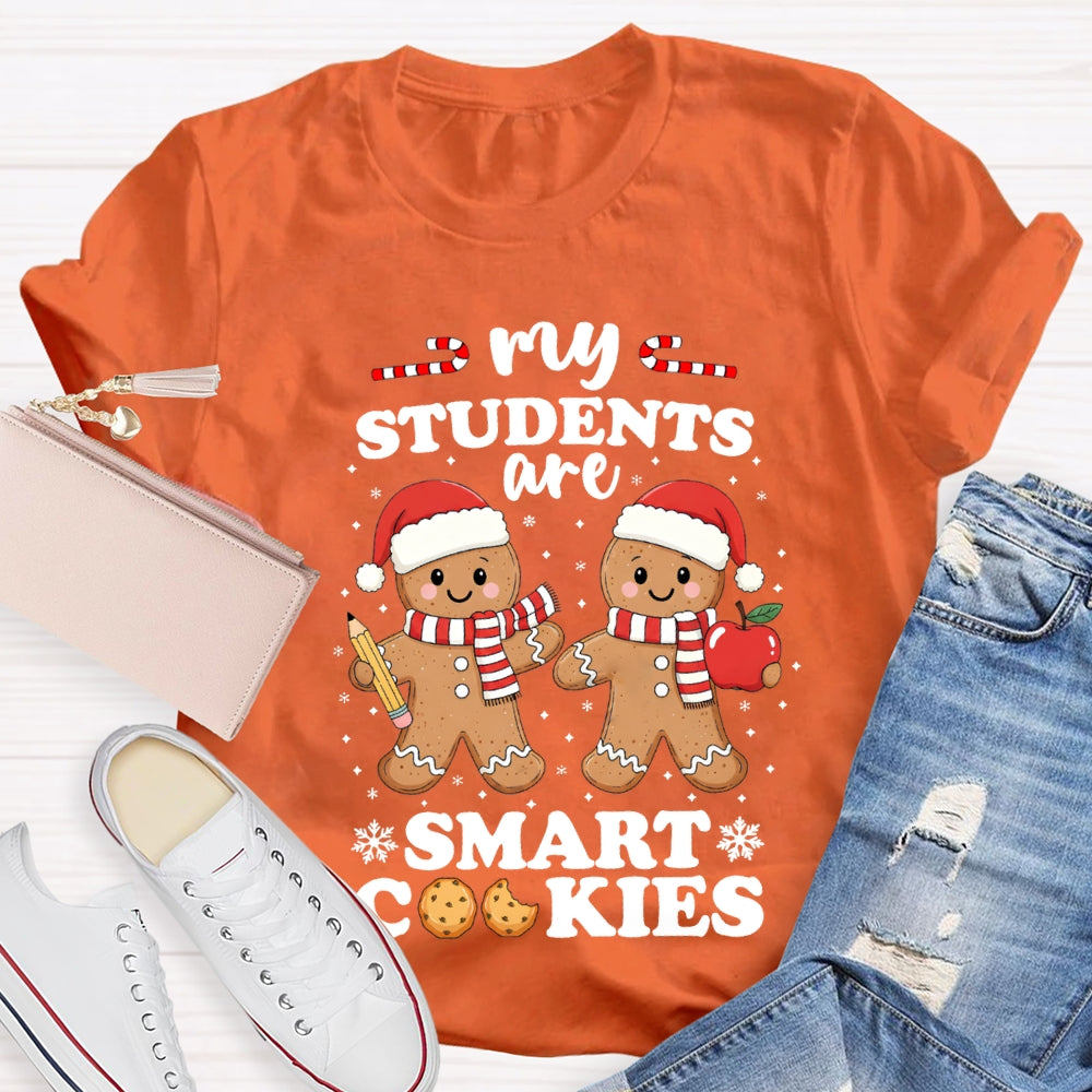 My Students Are Smart Cookies Snowflake Christmas T-shirt