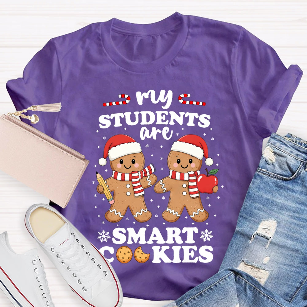 My Students Are Smart Cookies Snowflake Christmas T-shirt