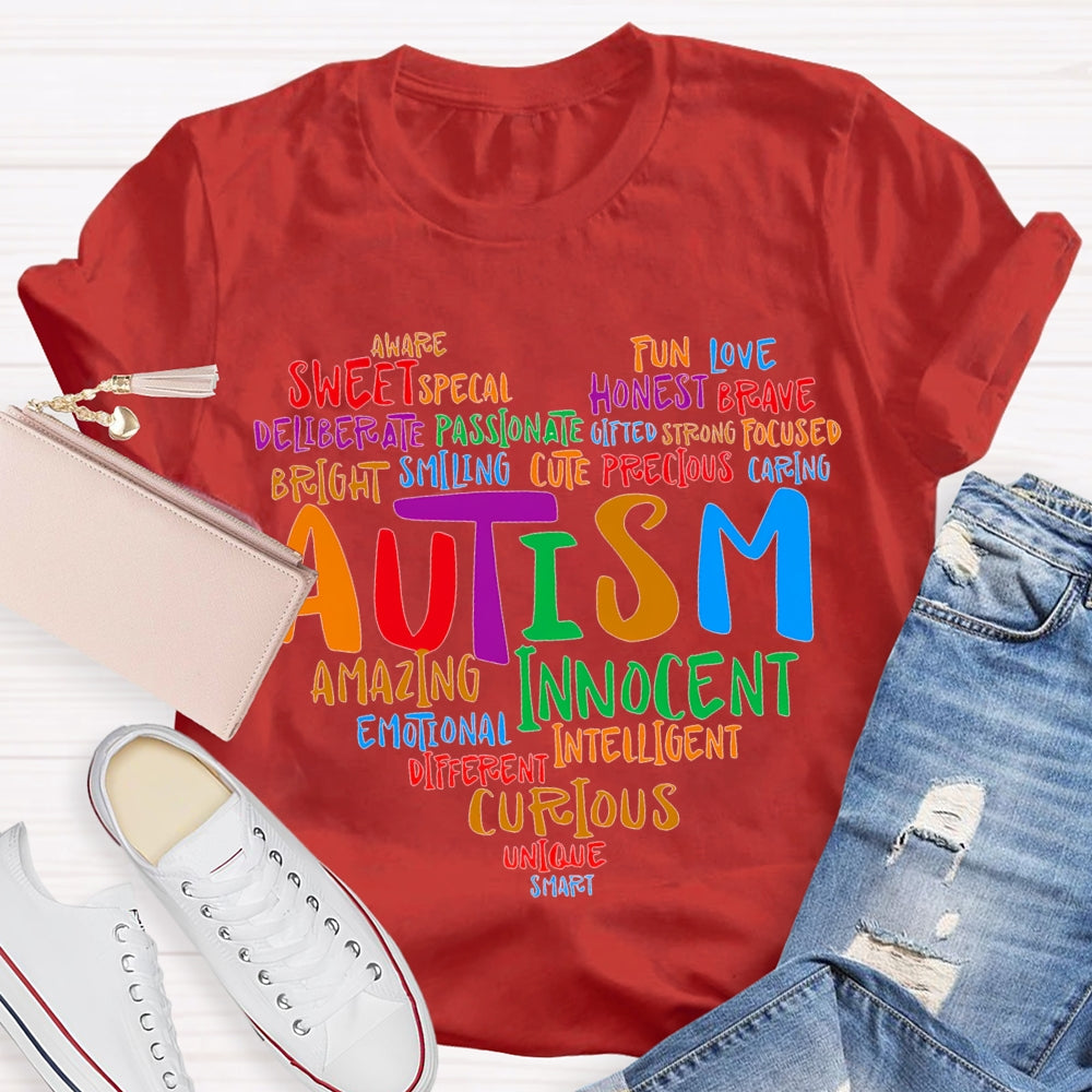 Autism Sweet Funny Love Honest Cute Amazing Innocent T-shirt