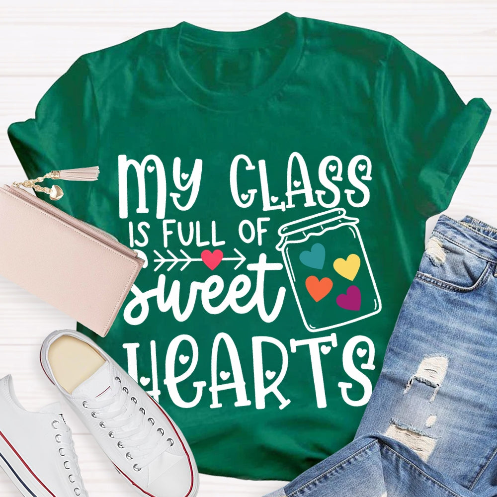 My Class Is Fun Of Sweet Hearts Colorful Hearts T-shirt