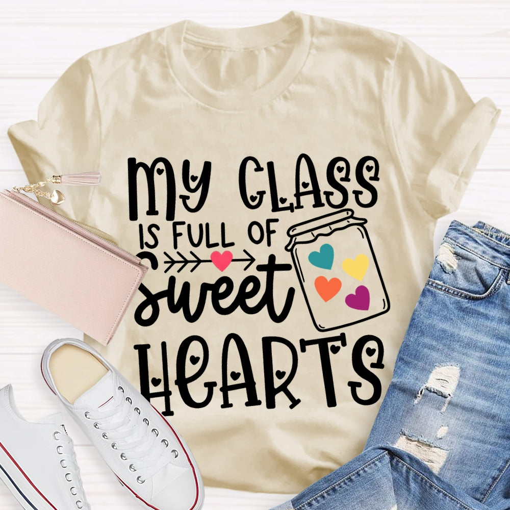 My Class Is Fun Of Sweet Hearts Colorful Hearts T-shirt