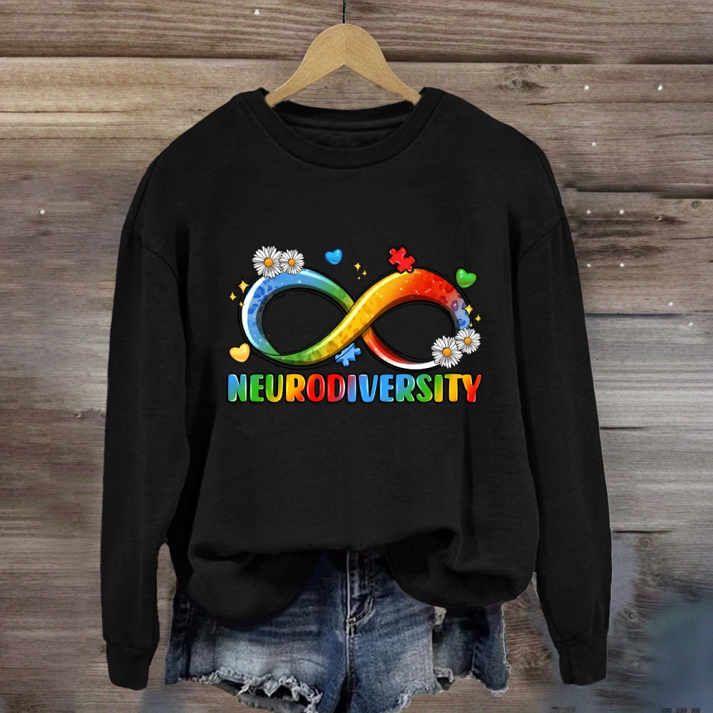 Neurodiversity Infinity Symbol Sweatshirt