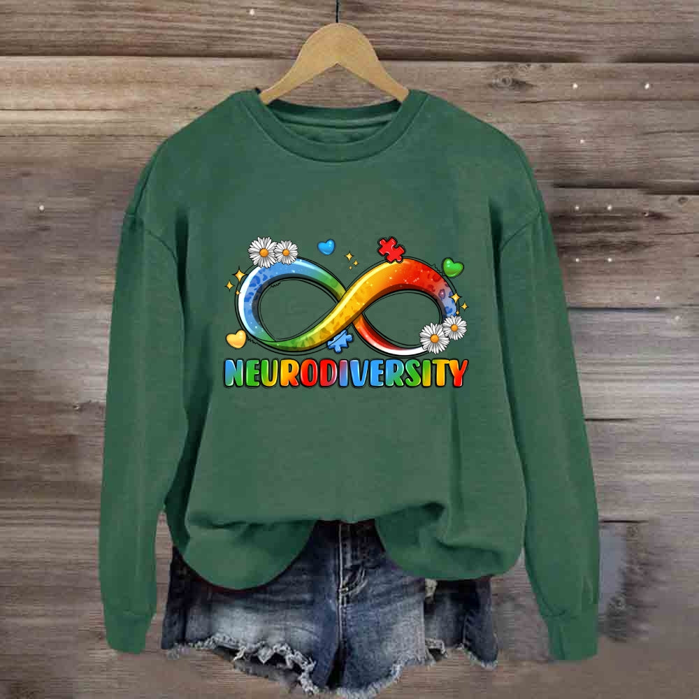 Neurodiversity Infinity Symbol Sweatshirt