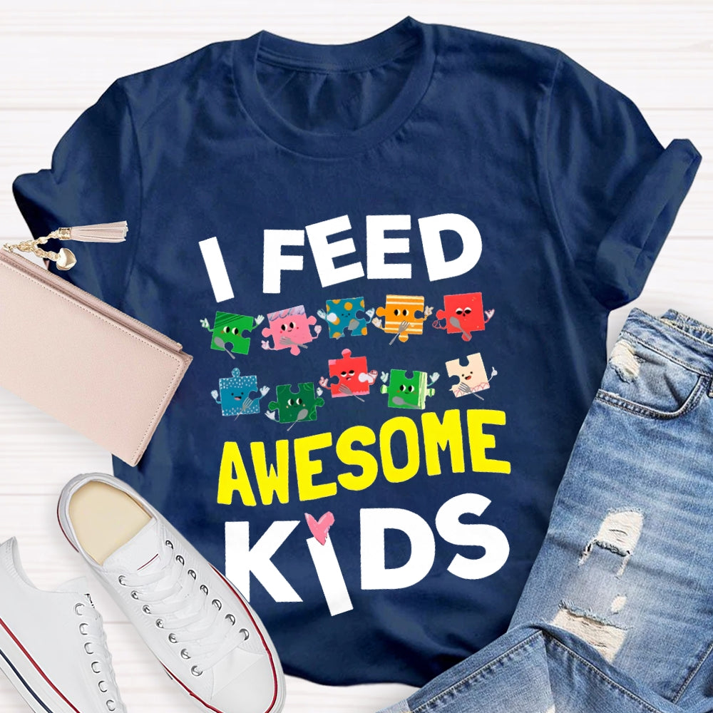 Lunch Lady I Feed Awesome Kids T-shirt