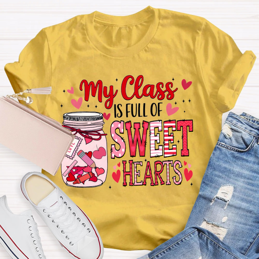 My Class Is Fall For Sweet Hearts Pink Bottle T-shirt