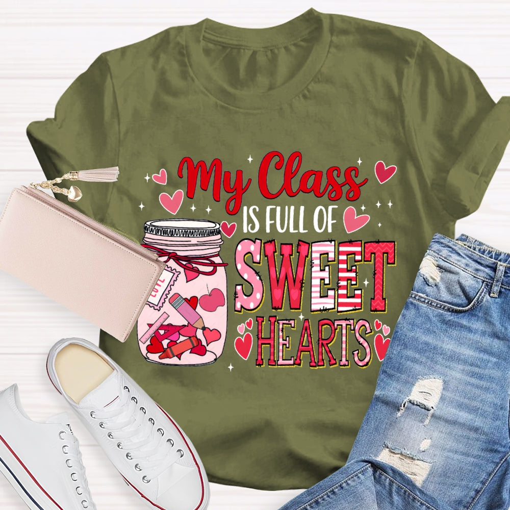 My Class Is Fall For Sweet Hearts Pink Bottle T-shirt