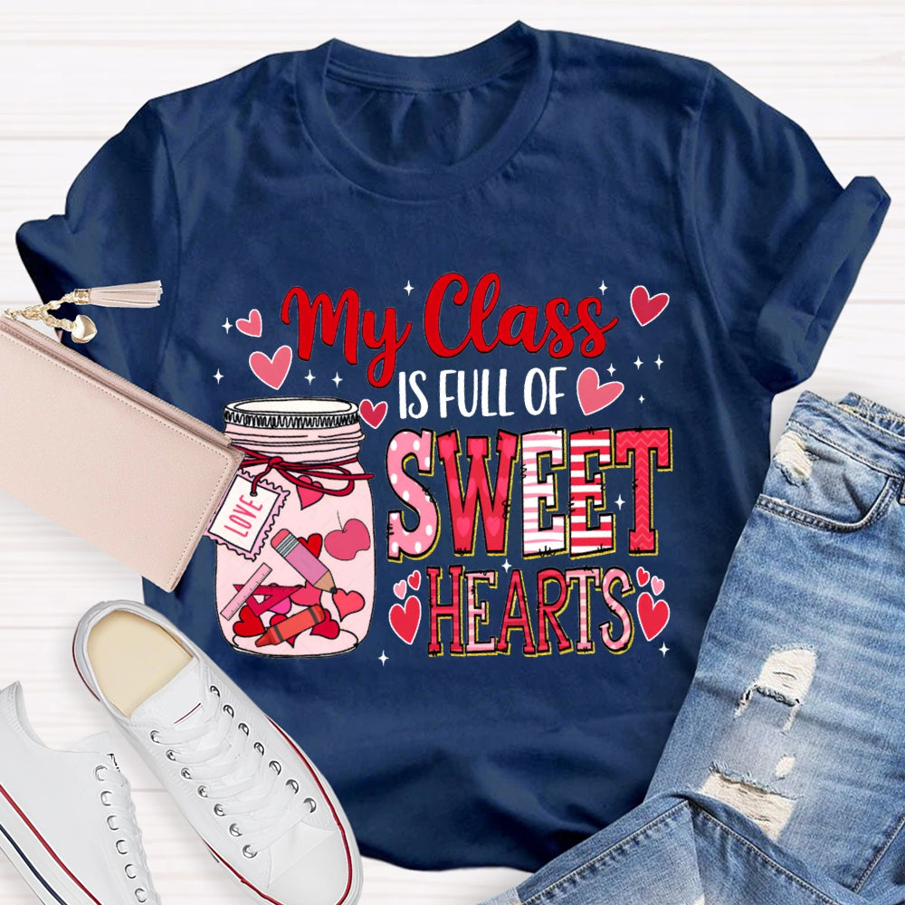 My Class Is Fall For Sweet Hearts Pink Bottle T-shirt
