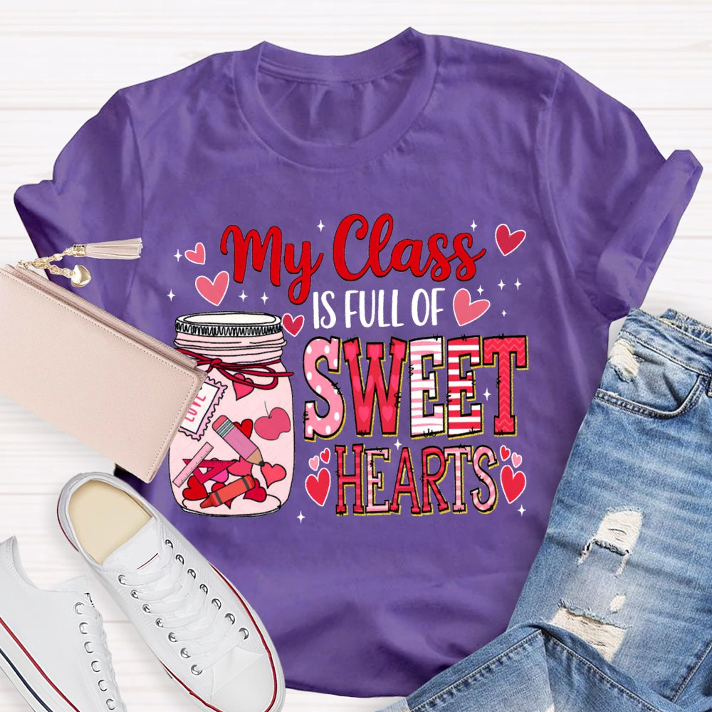 My Class Is Fall For Sweet Hearts Pink Bottle T-shirt