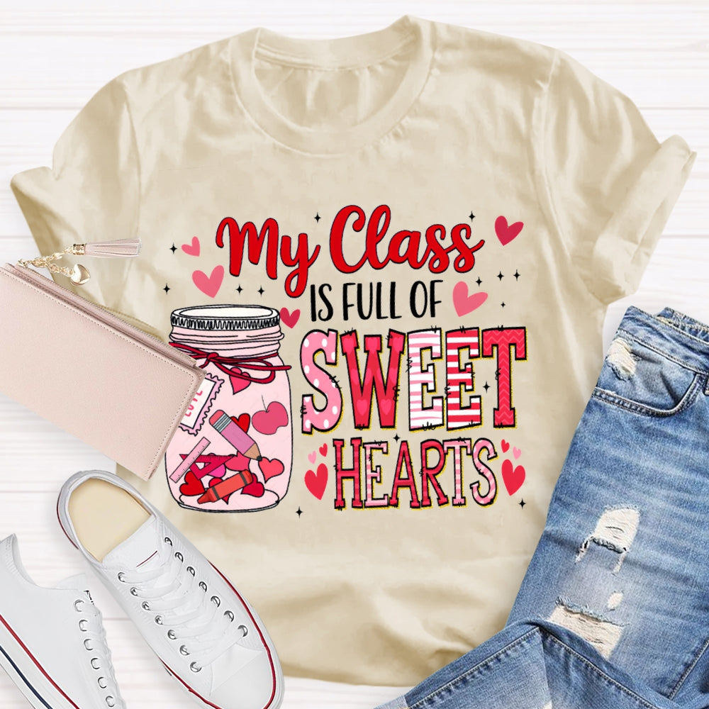 My Class Is Fall For Sweet Hearts Pink Bottle T-shirt