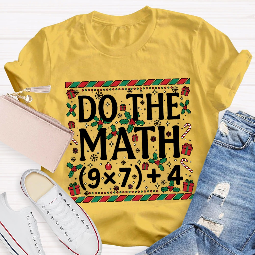 Do The Math Merry Christmas Vibes T-shirt