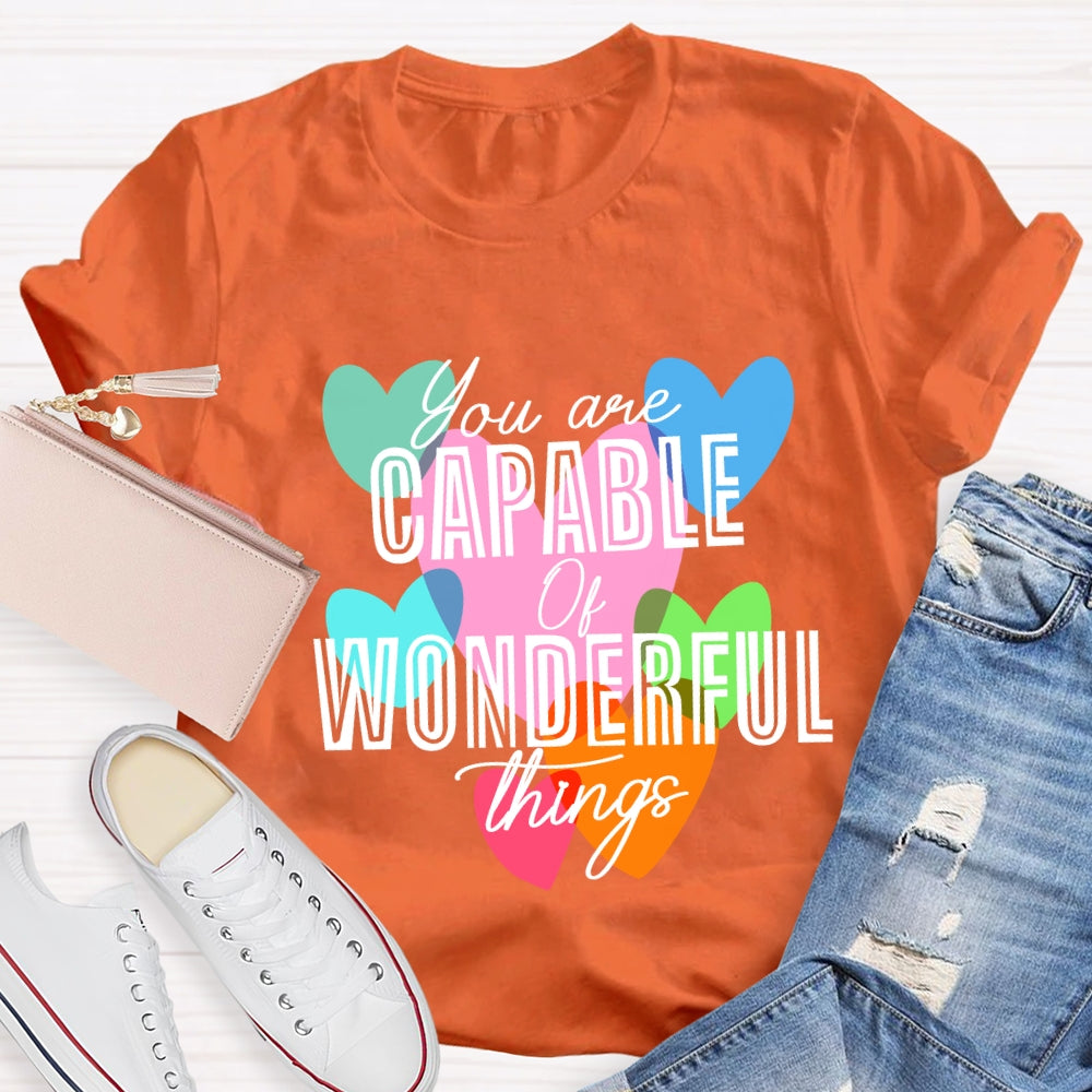 You're Capable Of Wonderful Things T-shirt
