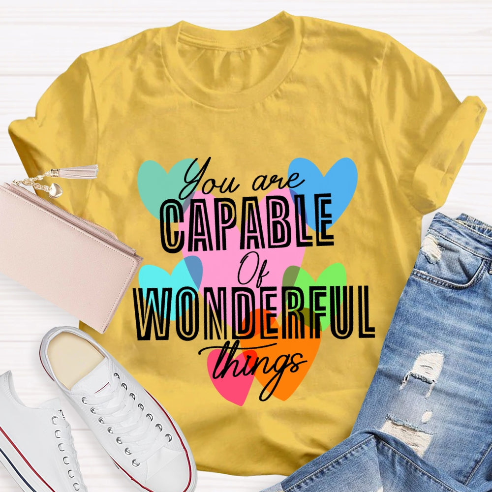 You're Capable Of Wonderful Things T-shirt