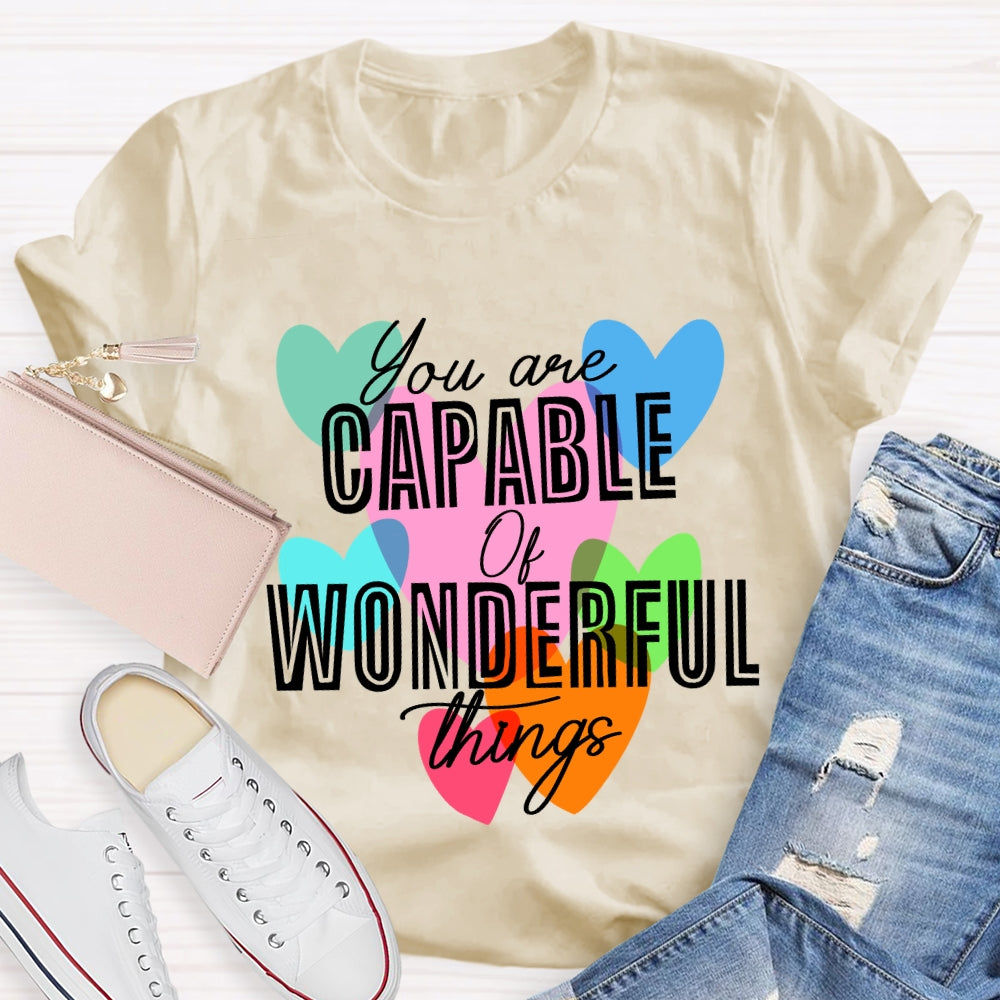 You're Capable Of Wonderful Things T-shirt