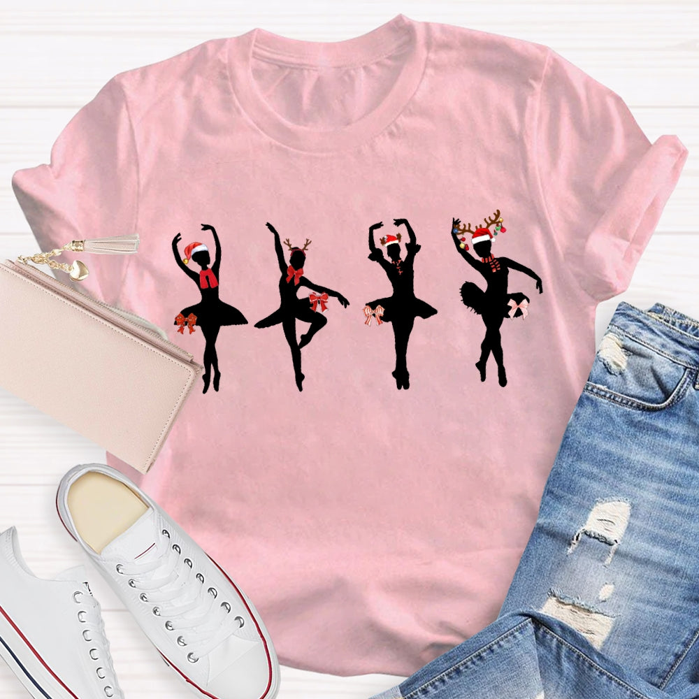 Christmas Dancers And Christmas Vibes Dance Teacher T-shirt