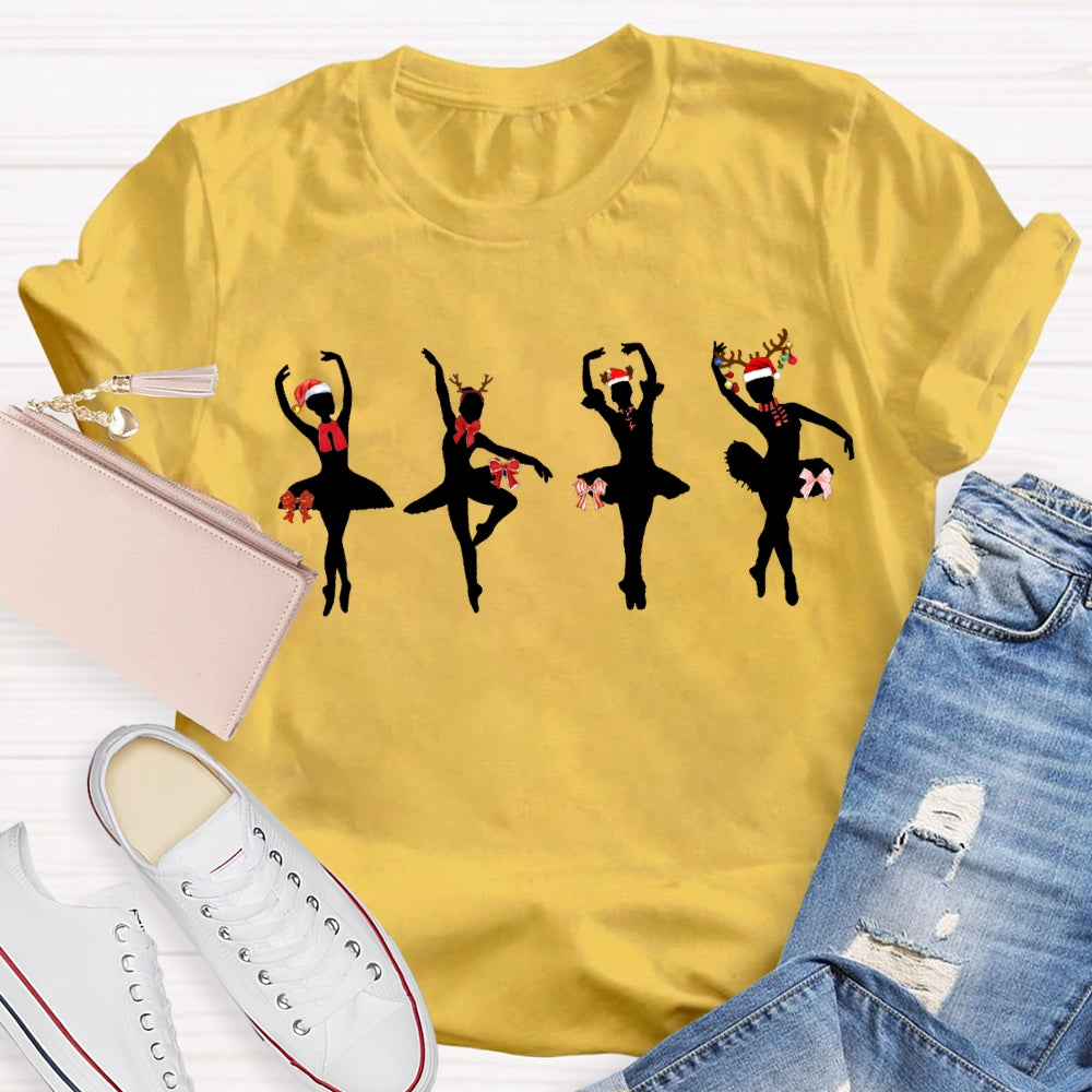 Christmas Dancers And Christmas Vibes Dance Teacher T-shirt